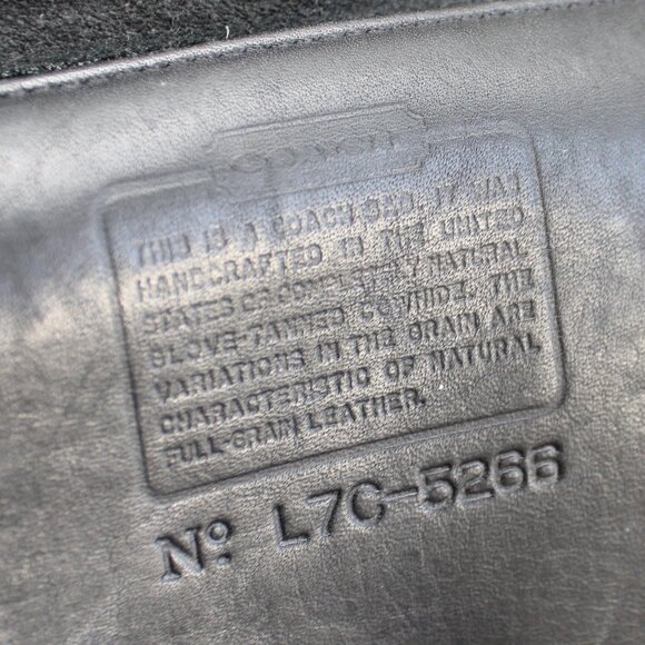 Coach Leatherware VTG Black Turn Lock Beekman Computer Bag Briefcase USA 5266 - Picture 3 of 8